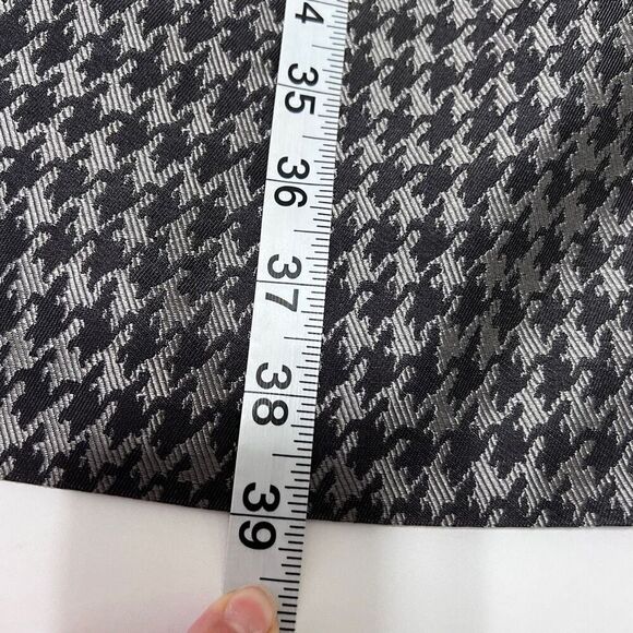 Banana Republic gray and black silk blend Houndstooth sheath dress with pockets - Picture 6 of 10